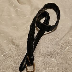 Roundtree & Yorke Black Braided Belt